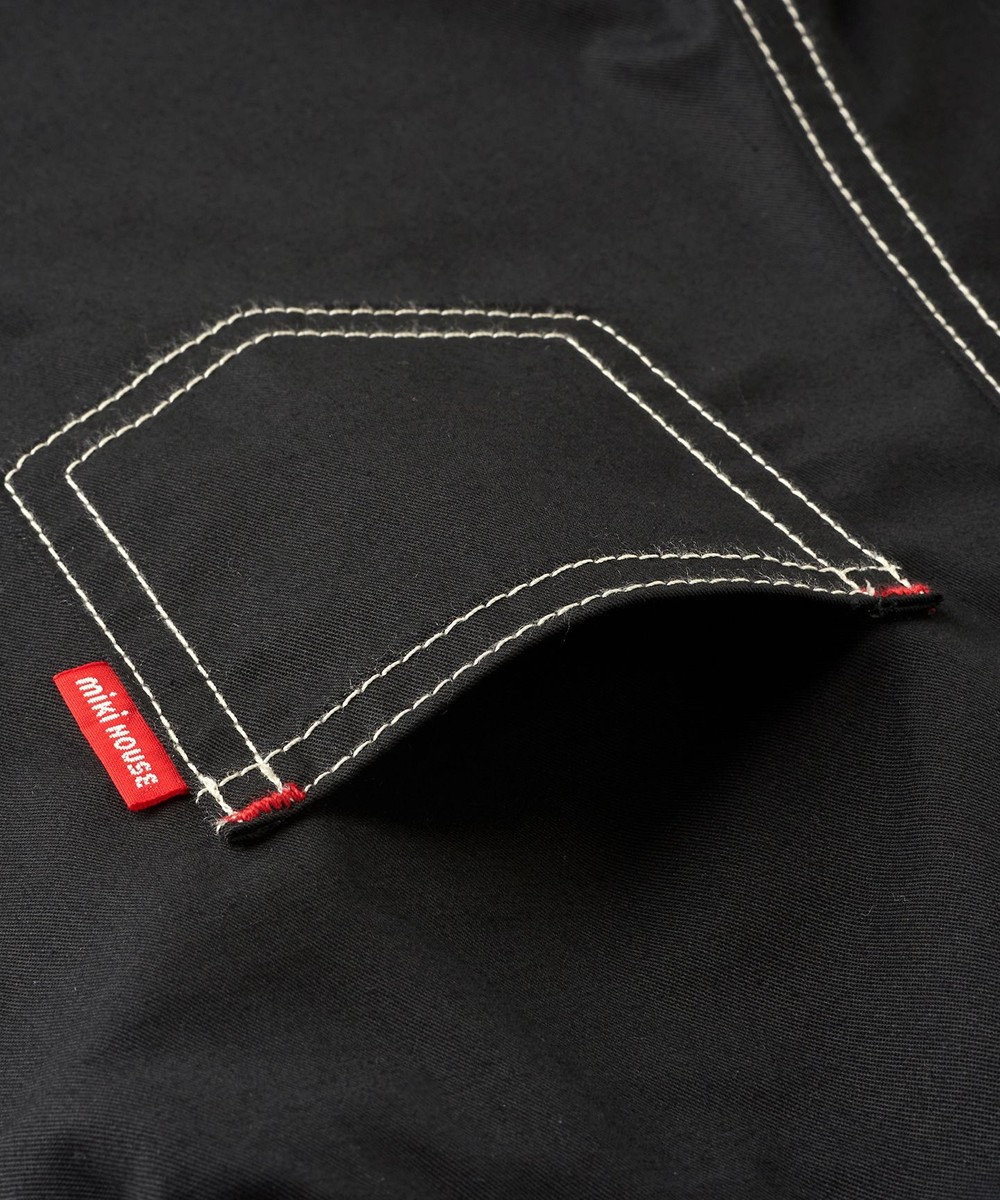 MIKI HOUSE HOT BISCUITS 【ミキハウス】【70-100cm】６分丈オーバーオール 