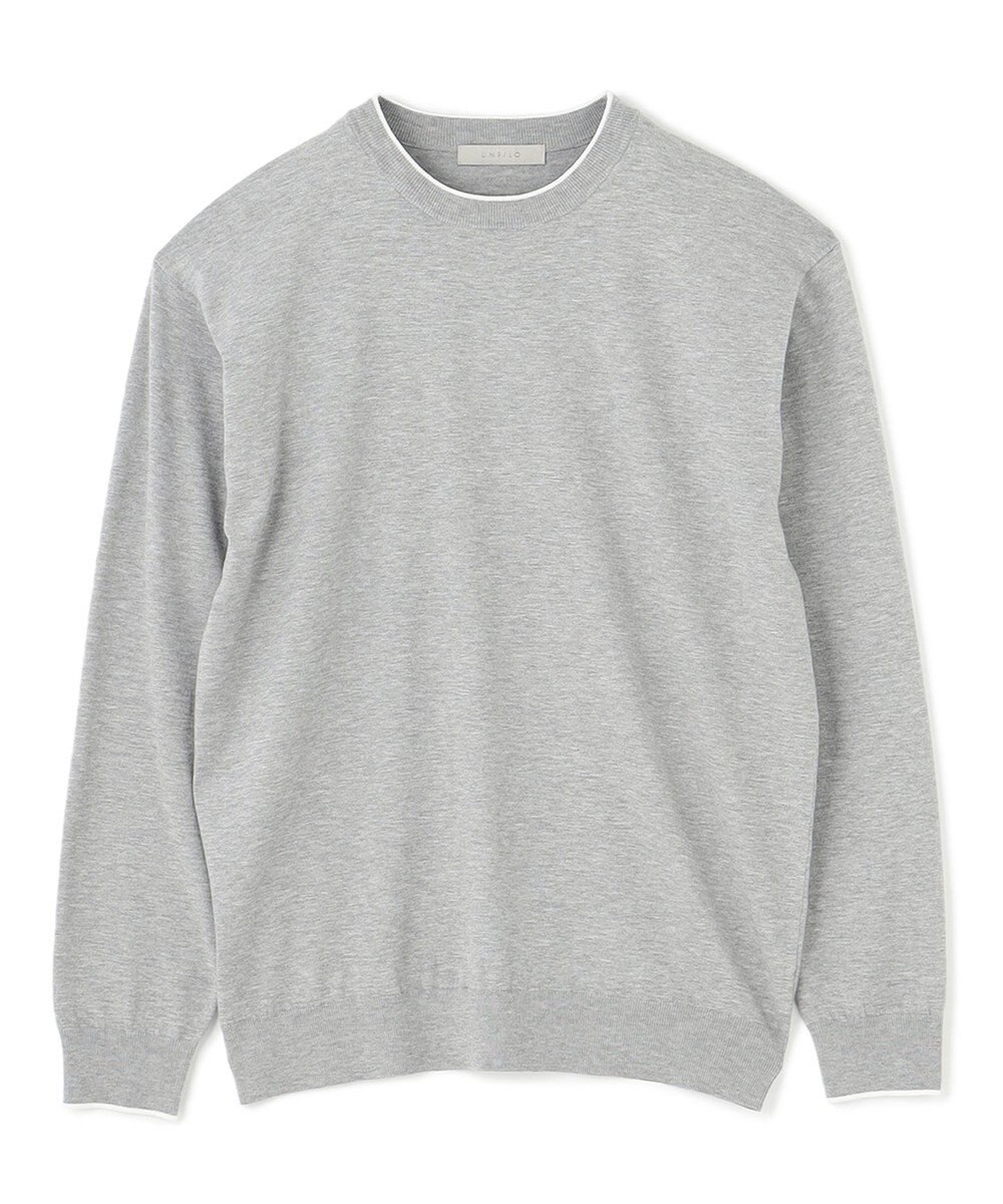 UNFILO MENS スタイリッシュ ニット プルオーバー 