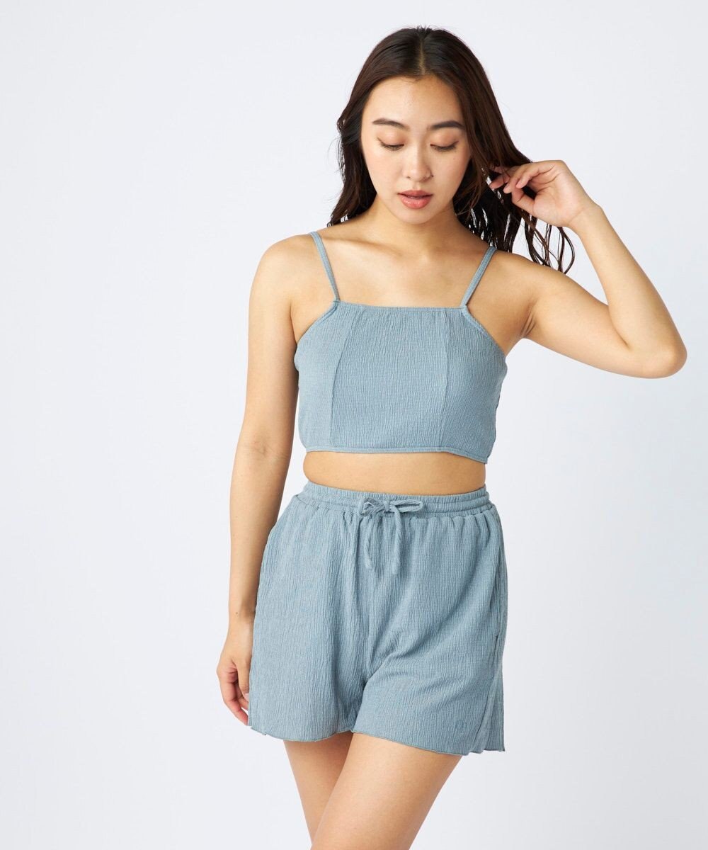 OP／FILA 【Ocean Pacific】ティアードトップス＋ショートパンツ付き 4点セット 