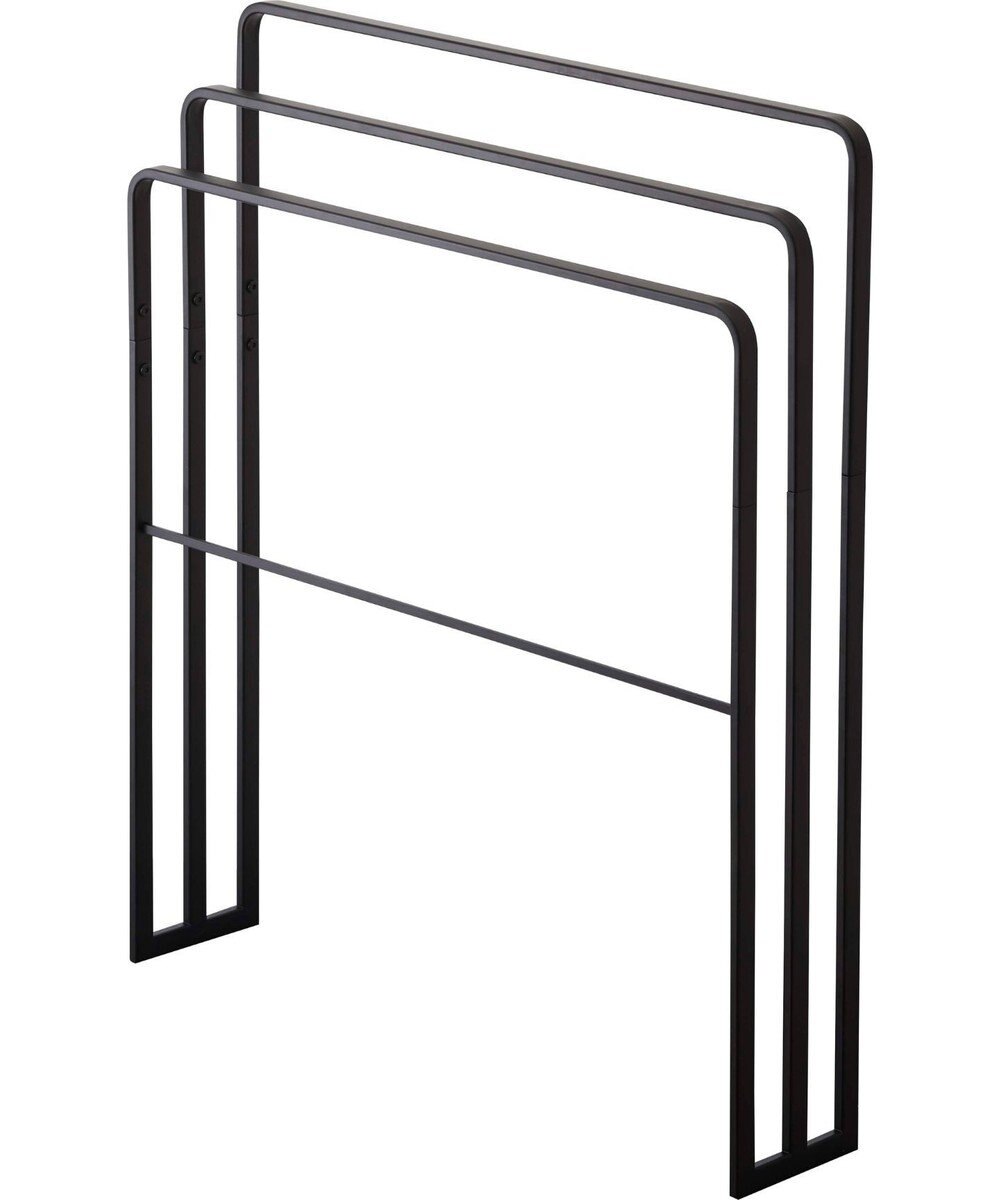 tower 横から掛けられるバスタオルハンガー 3連 タワー ブラック 