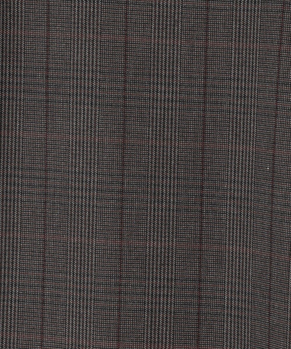 J.PRESS LADIES 【洗える】T/Rアルガンシルク チェック ワイド パンツ 