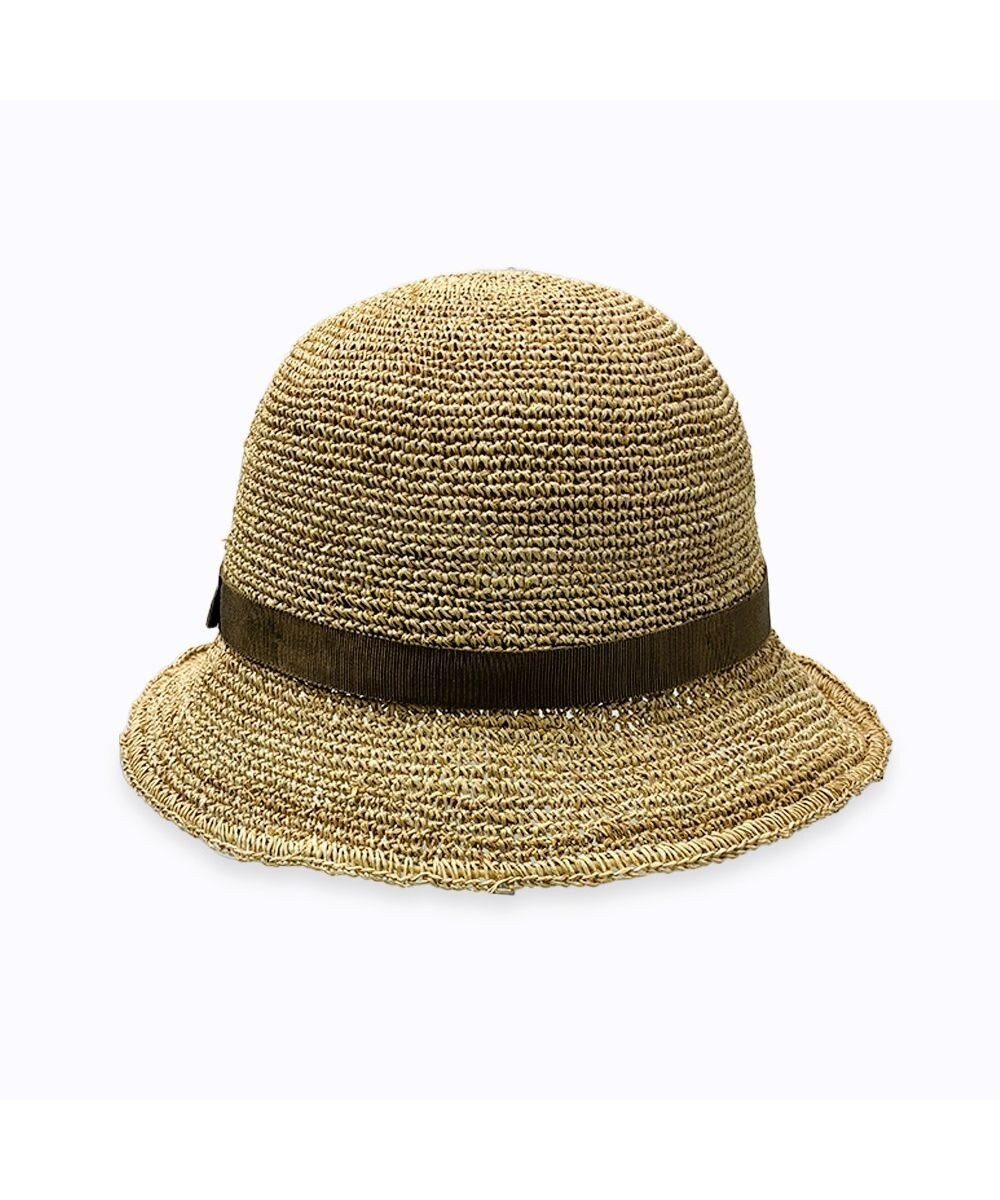 林八百吉商店 un chapeau　エッジアップラフィアハット 