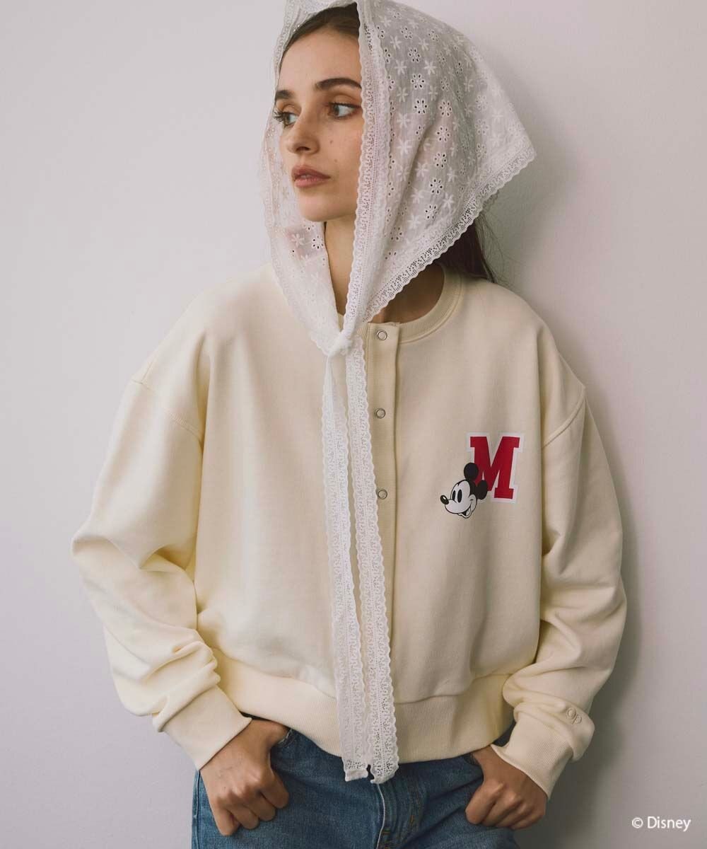 OP／FILA 【ocean pacific】ミッキー/裏毛カーディガン【Disney/ディズニー】 