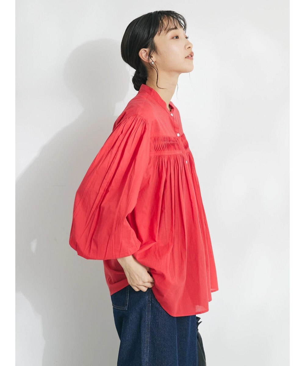 CRAFT STANDARD BOUTIQUE インド綿ピンタックブラウス 