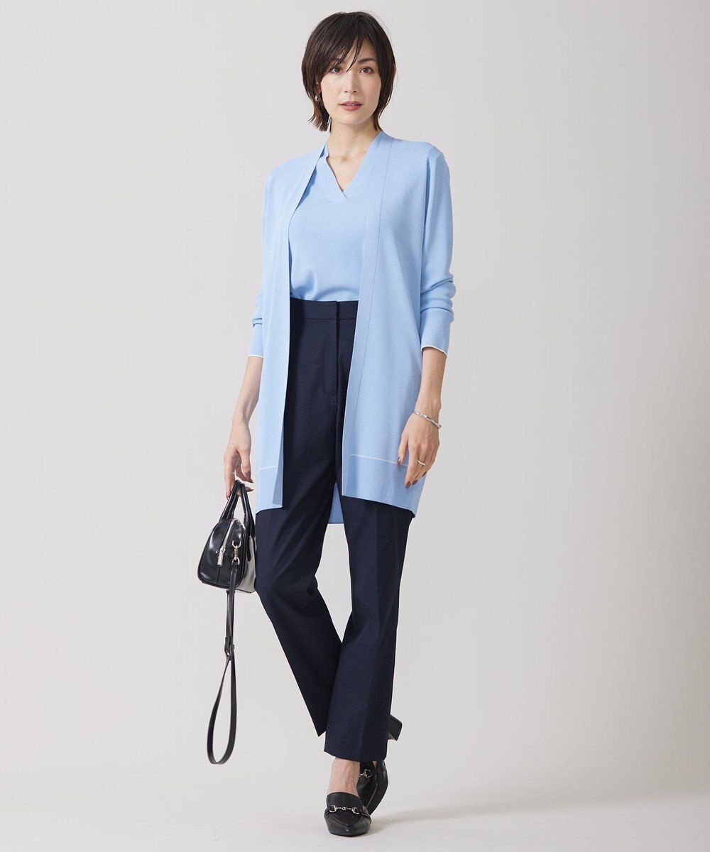 ICB 【WEB限定カラーあり・洗える】 シンセティックフルニードル Vネックプルオーバー 