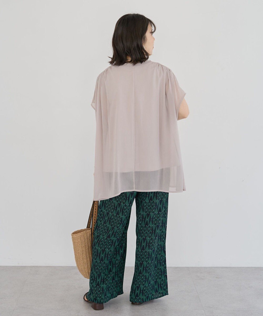 Green Parks 楊柳ドッキングフレンチプルオーバー 