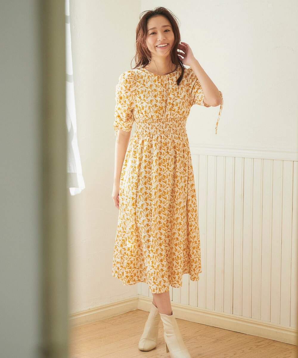 Feroux フラワープリント ワンピース 