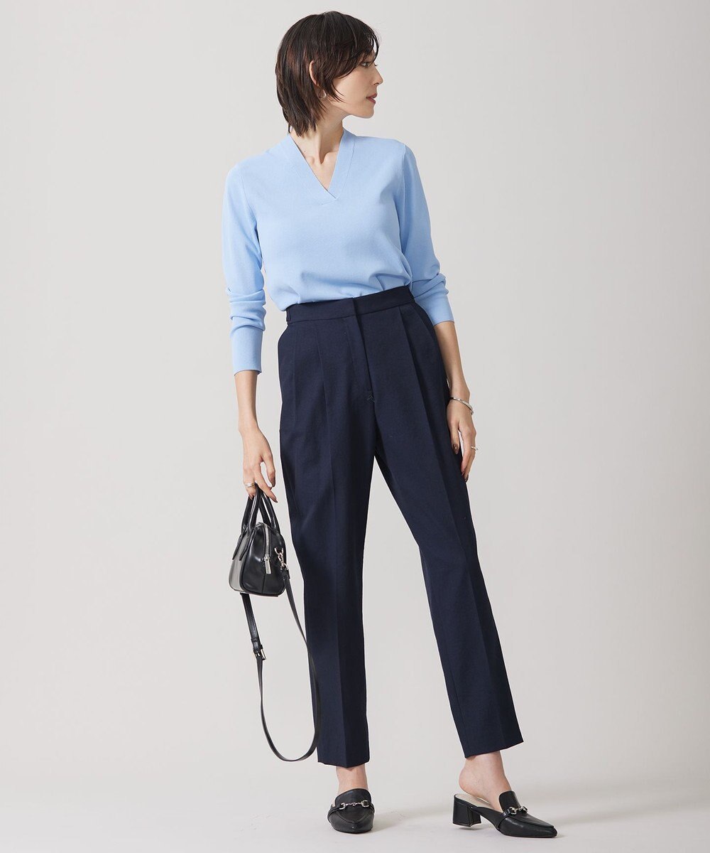 ICB 【WEB限定カラーあり・洗える】 シンセティックフルニードル Vネックプルオーバー 