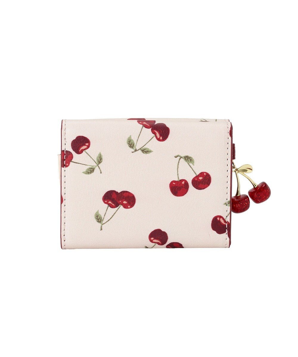Maison de FLEUR リーフ付きチェリープチウォレット 
