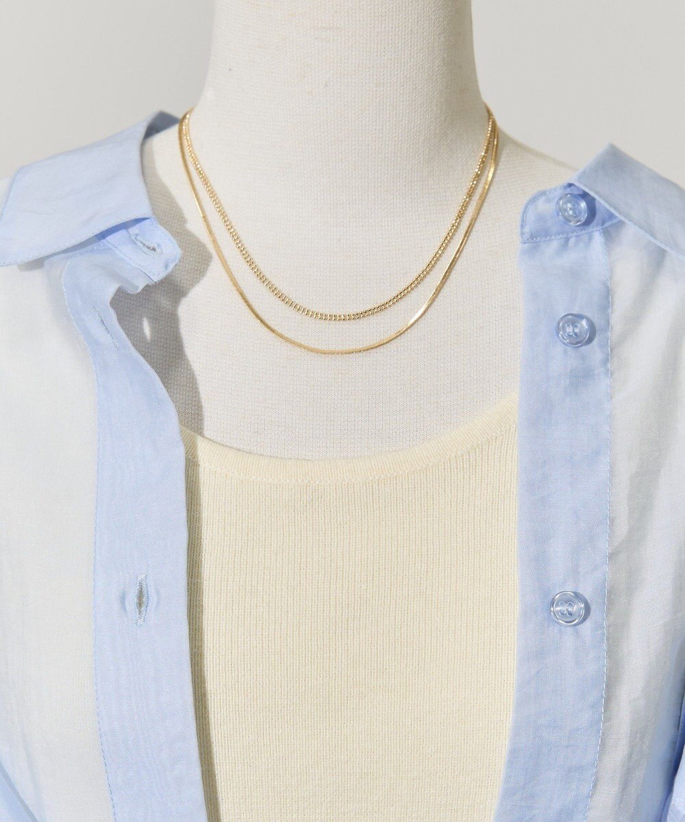 AMERICAN HOLIC 2連ワイドチェーンネックレス 