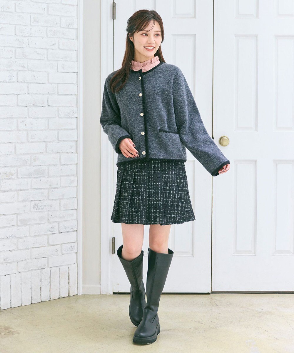 Feroux プリーツミニ スカート 