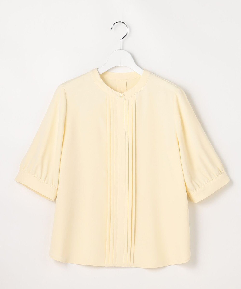 ANY SIS バンドカラーフロントタック ブラウス 