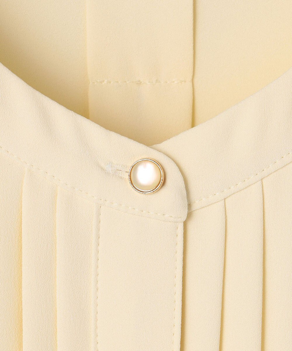 ANY SIS バンドカラーフロントタック ブラウス 