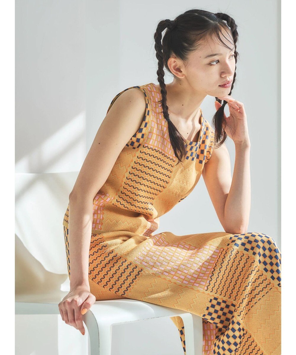 Green Parks ■ＥＳＣＡＲ　ダブルジャカードニットタンク 