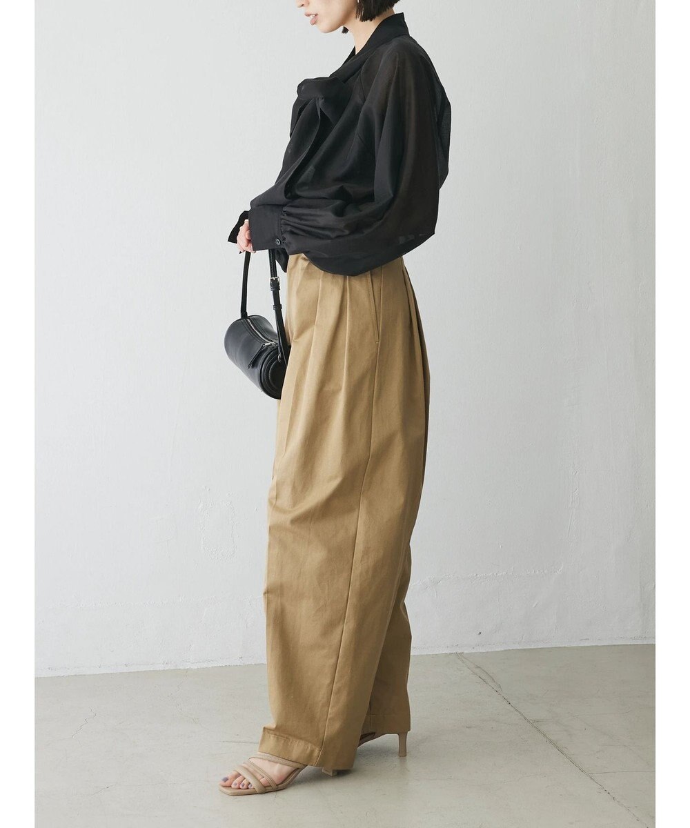 Green Parks AnriettMusee シアーボウタイブラウス 