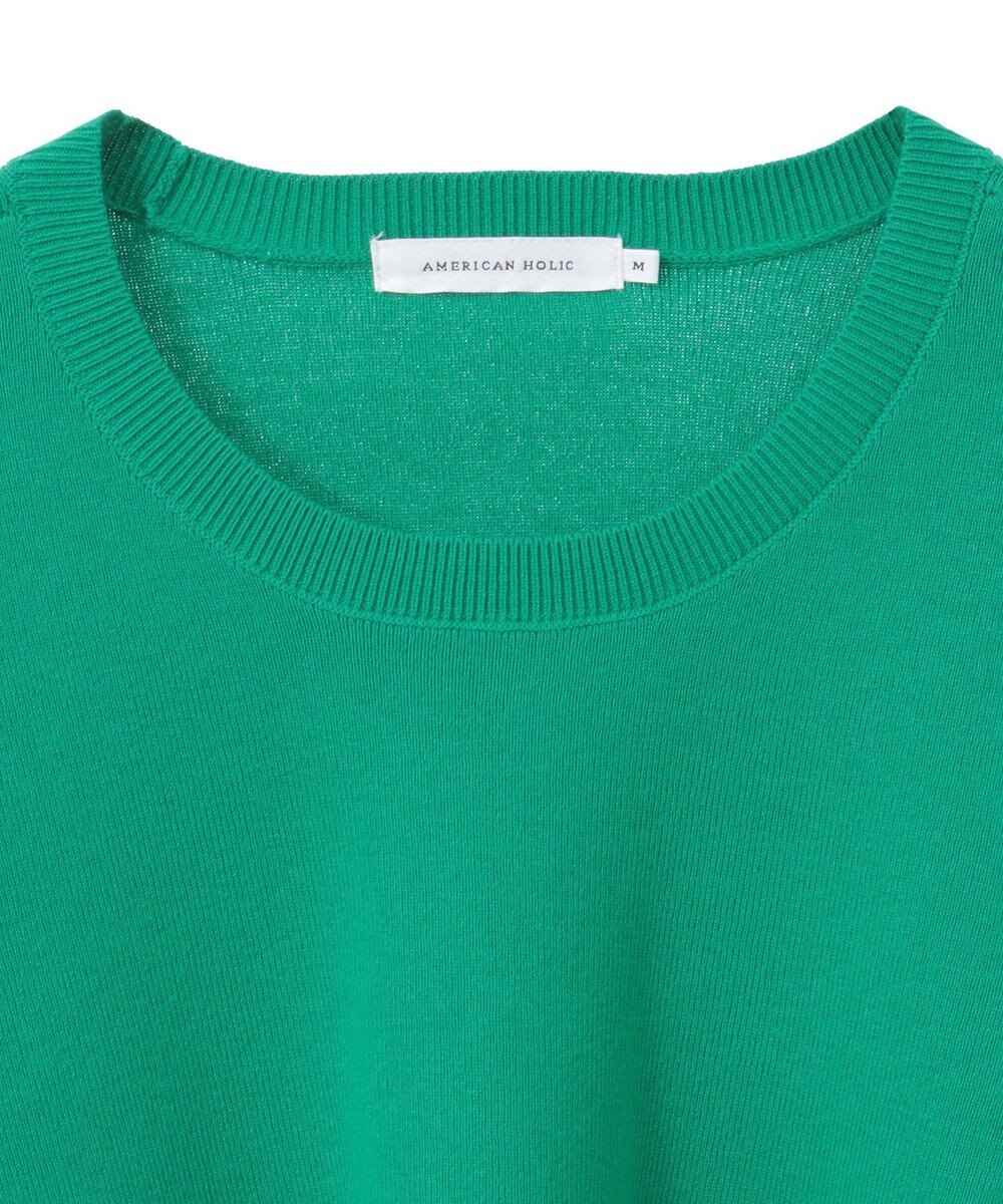 AMERICAN HOLIC スウェットライクニットプルオーバー 