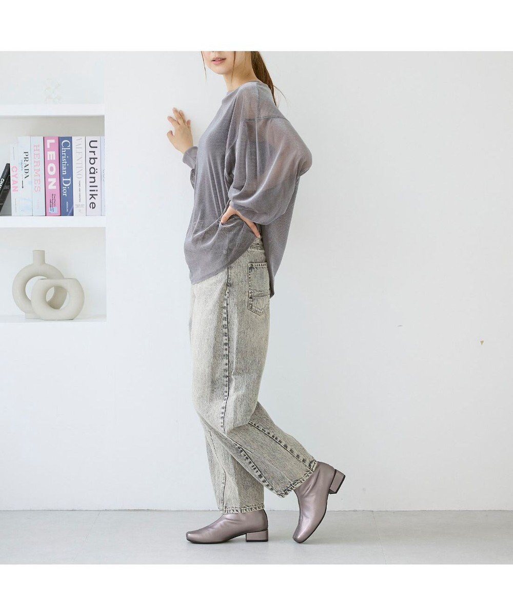 MODE ET JACOMO <carino>【レイン対応】スクエアトゥローヒールブーツ 