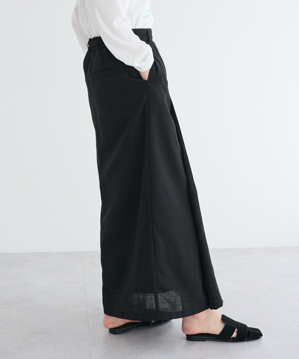 CRAFT STANDARD BOUTIQUE リネンライクラップ風スカート 