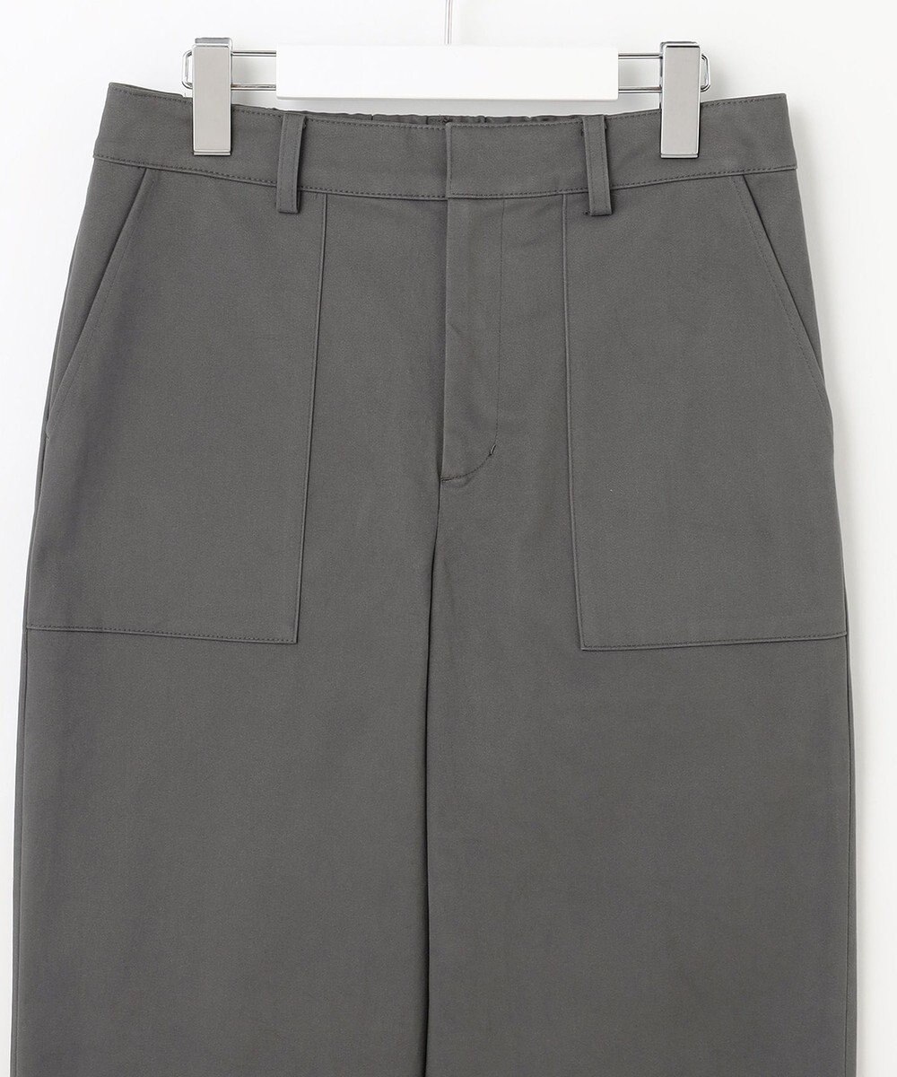 J.PRESS LADIES 【洗える】サテンストレッチプレミアムピーチ ベイカー パンツ 