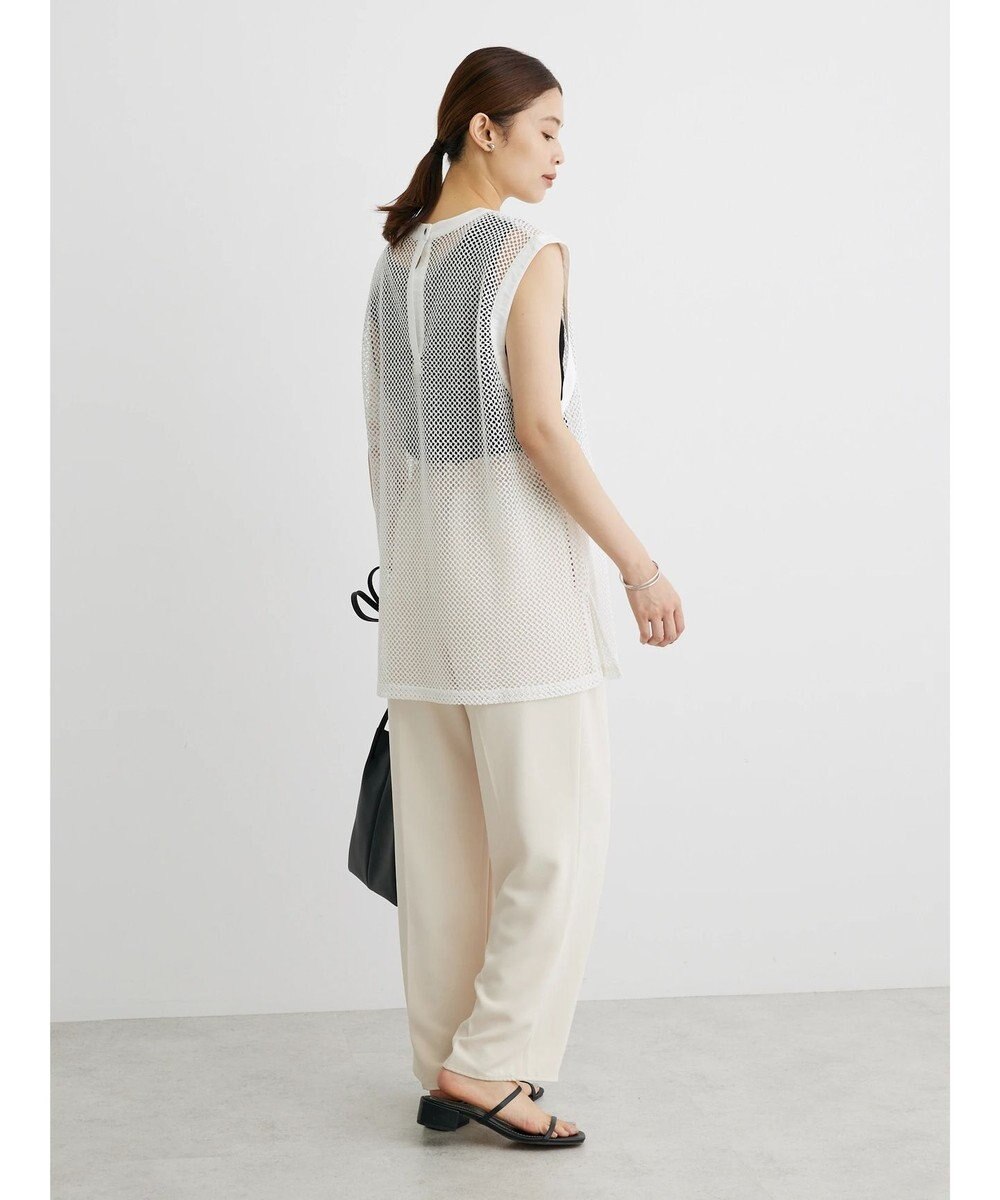 Green Parks イージーウエストセンタープレスストレートパンツ 