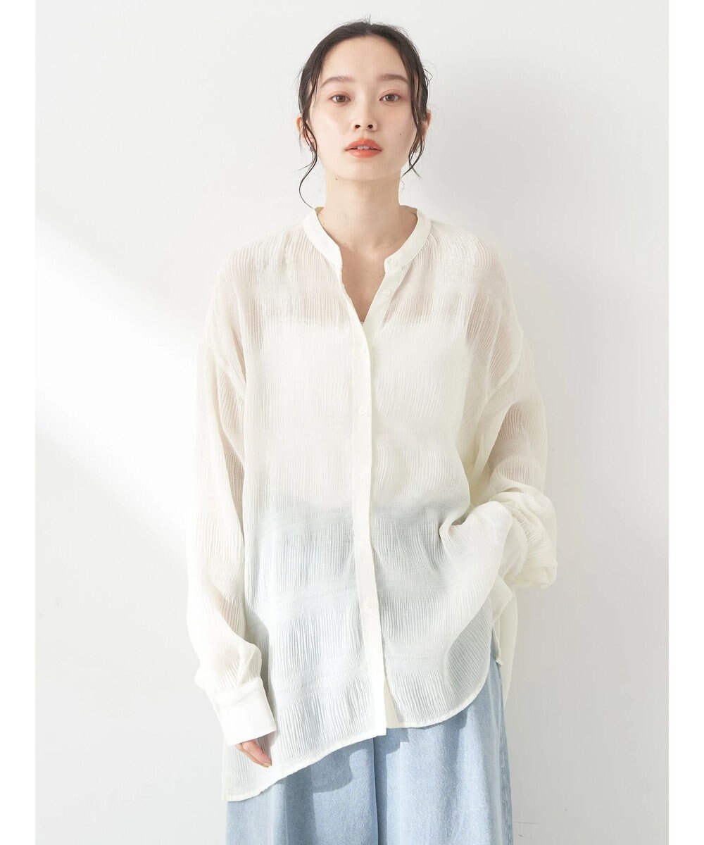 earth music&ecology クシュクシュシアーシャツ 