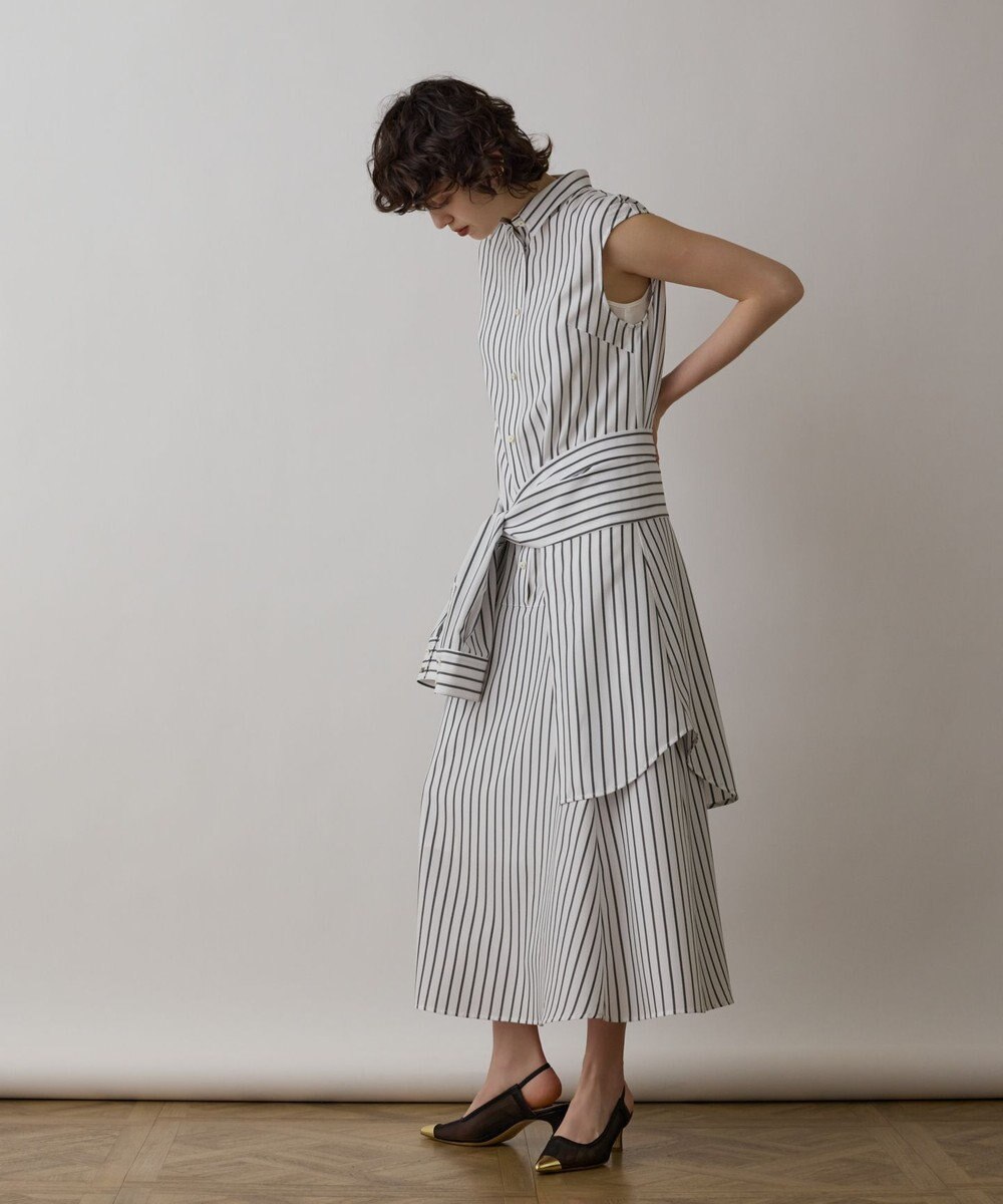 GRACE CONTINENTAL ストライプシャツワンピース 