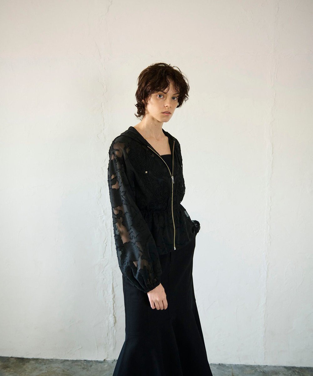 GRACE CONTINENTAL ジャガード刺繍ブルゾン 