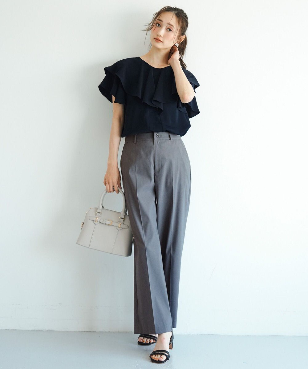 ANY SIS エアリーストレッチ ワイドパンツ 