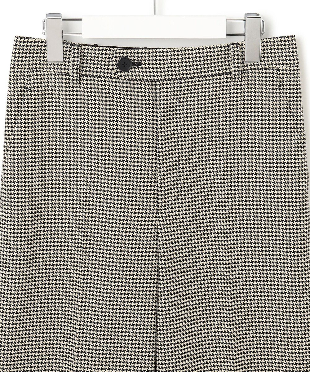 23区 【洗える】ガンクラブチェックストレッチ アンクル パンツ 