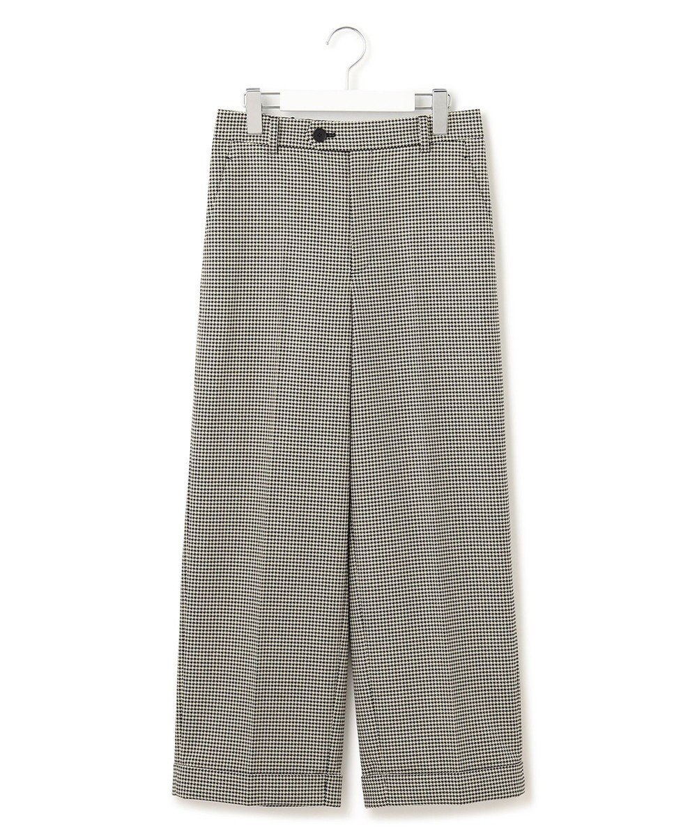 23区 【洗える】ガンクラブチェックストレッチ アンクル パンツ 