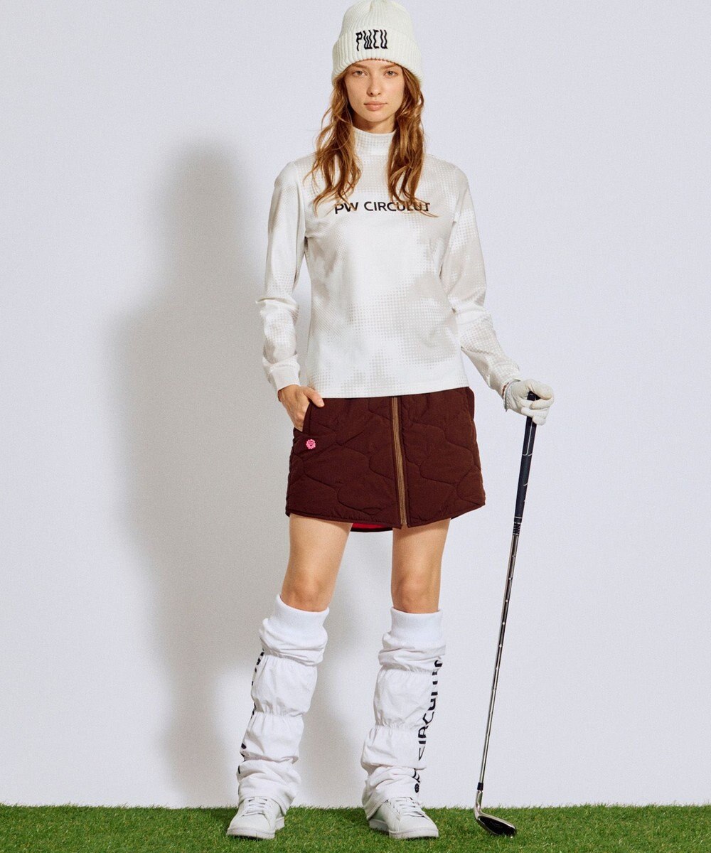 PW CIRCULUS 【WOMEN】キルティング中綿リバーシブルスカート  ゴルフウェア レディース 