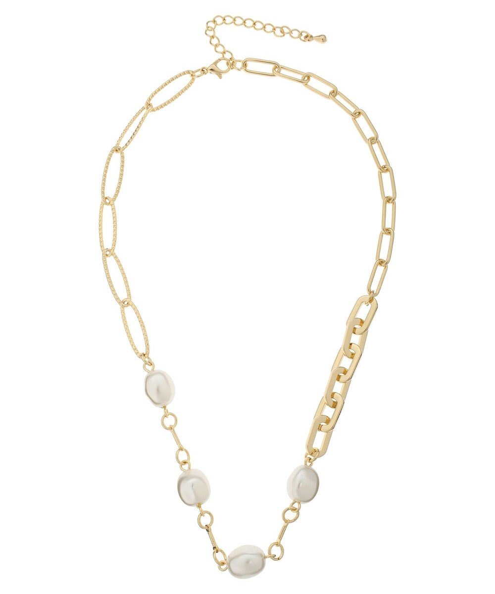 Green Parks ・ＨＡＬＦ　ＴＩＭＥ　チェーン×パールネックレス 