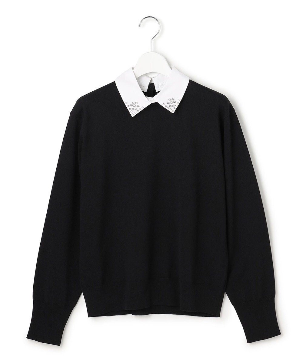 23区 【先行予約/WEB&一部店舗限定】ビジューデザイン 2WAY ニット 