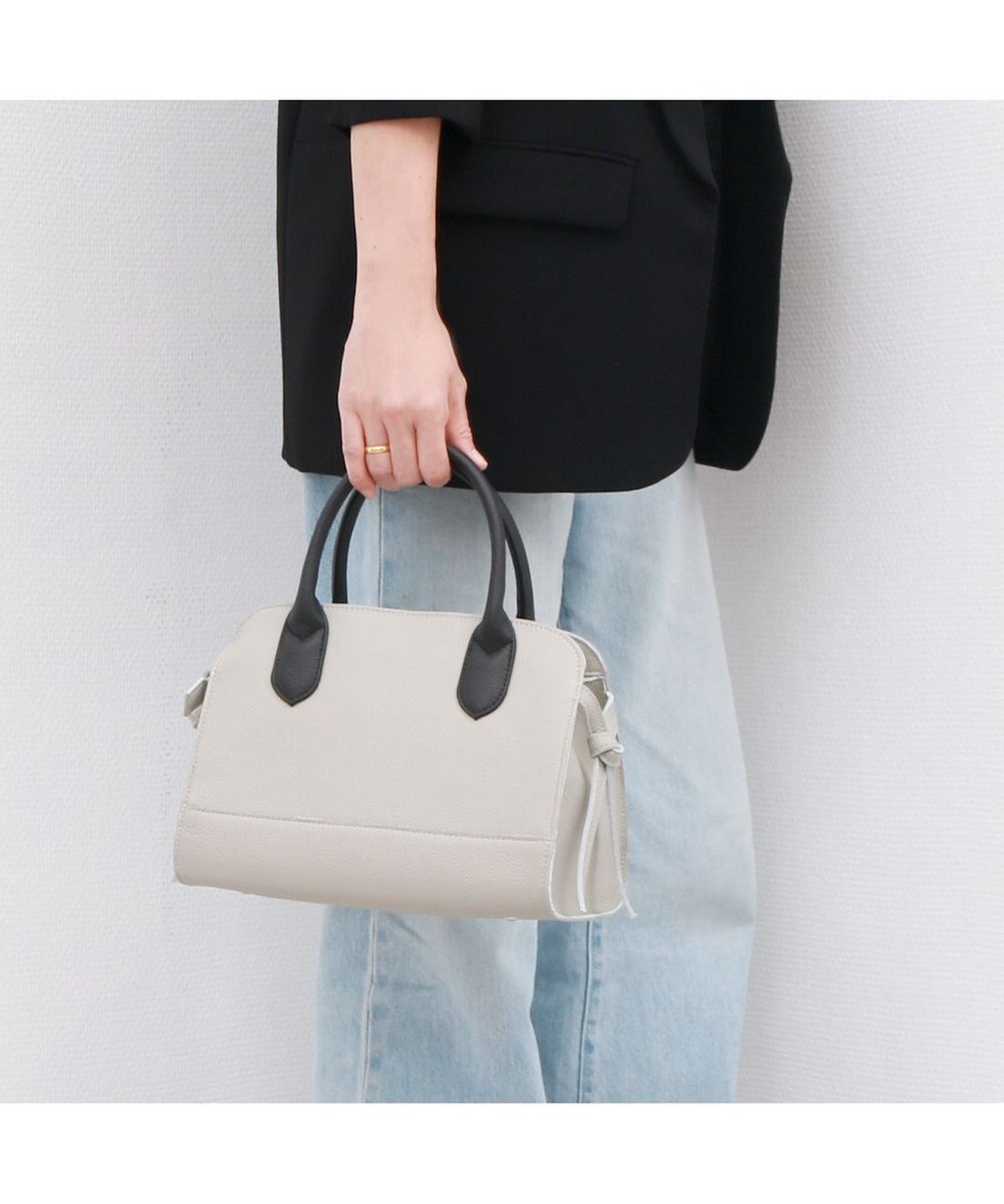 UNBILLION ペルケ perche / 牛革スクエア2way手提げ 