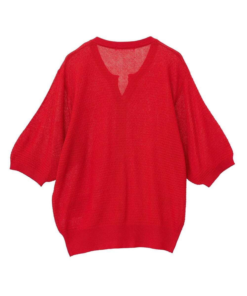 Green Parks スキッパー半袖ニットカーディガン 