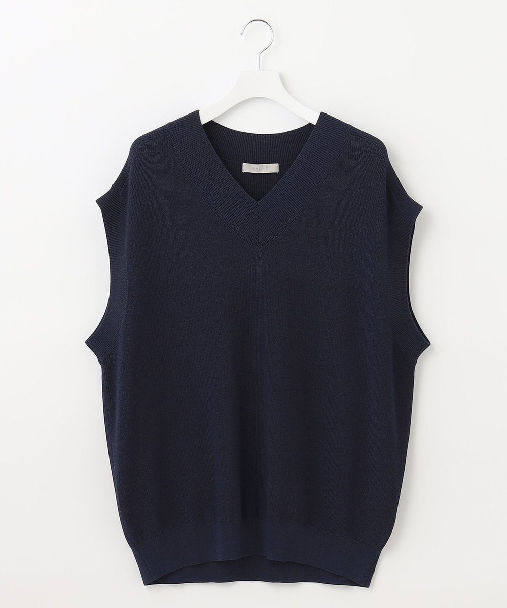 UNFILO MENS イージーケア ニットベスト [23年春夏商品] 