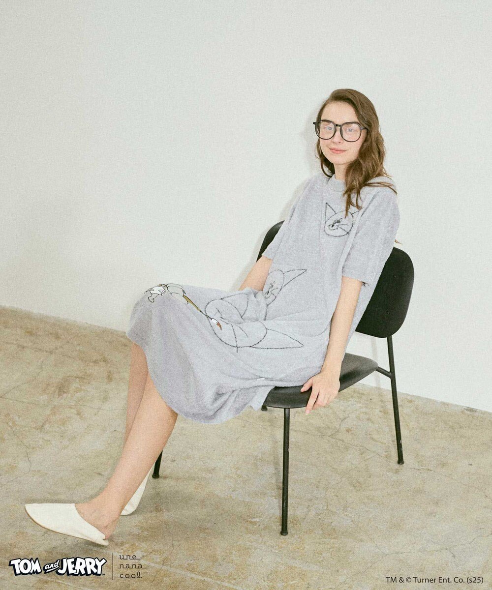 une nana cool トムとジェリー × une nana cool なめらかふわふわワンピース 