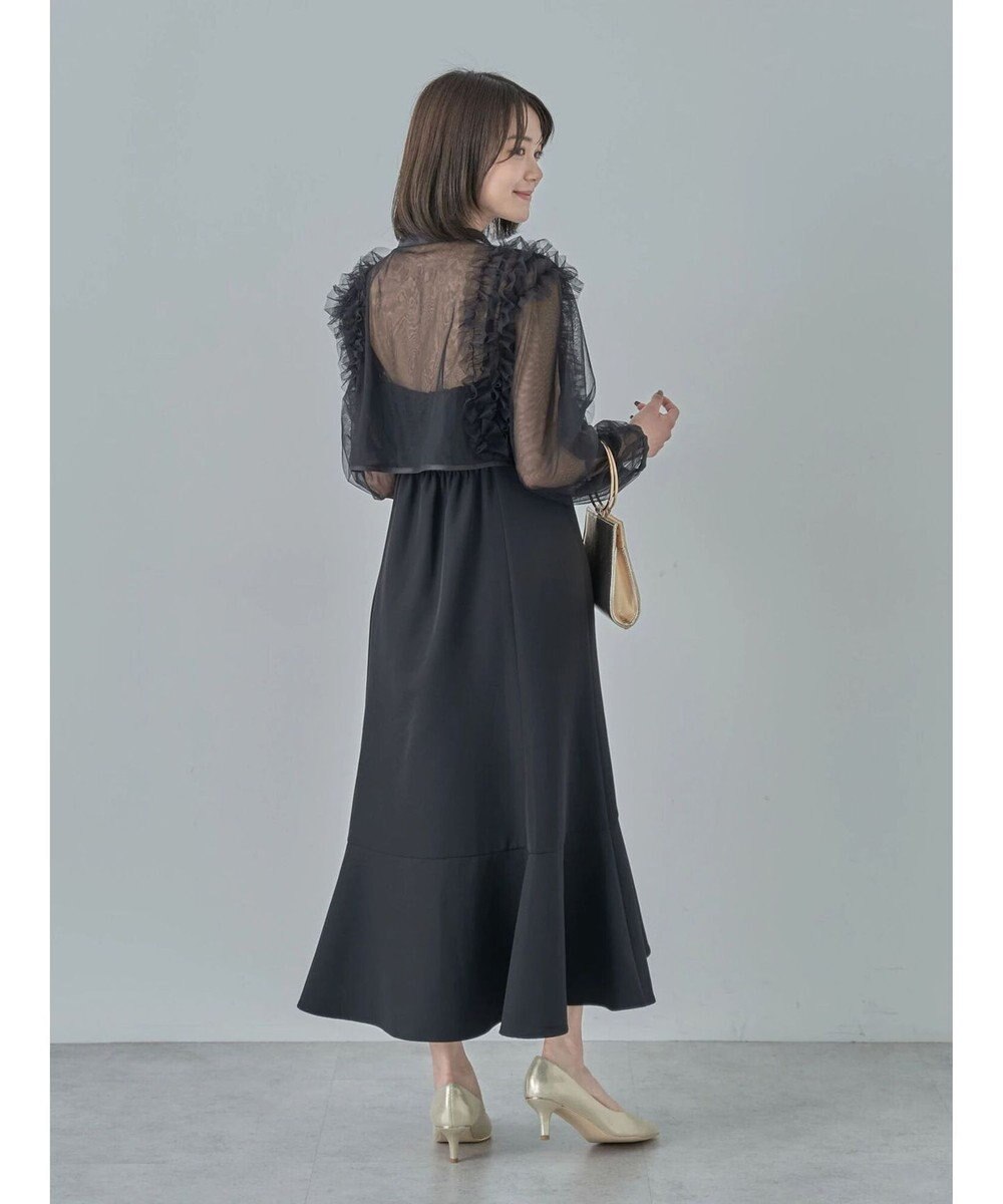 earth music&ecology ＳＥＴ２点チュールブラウス付きキャミワンピース 
