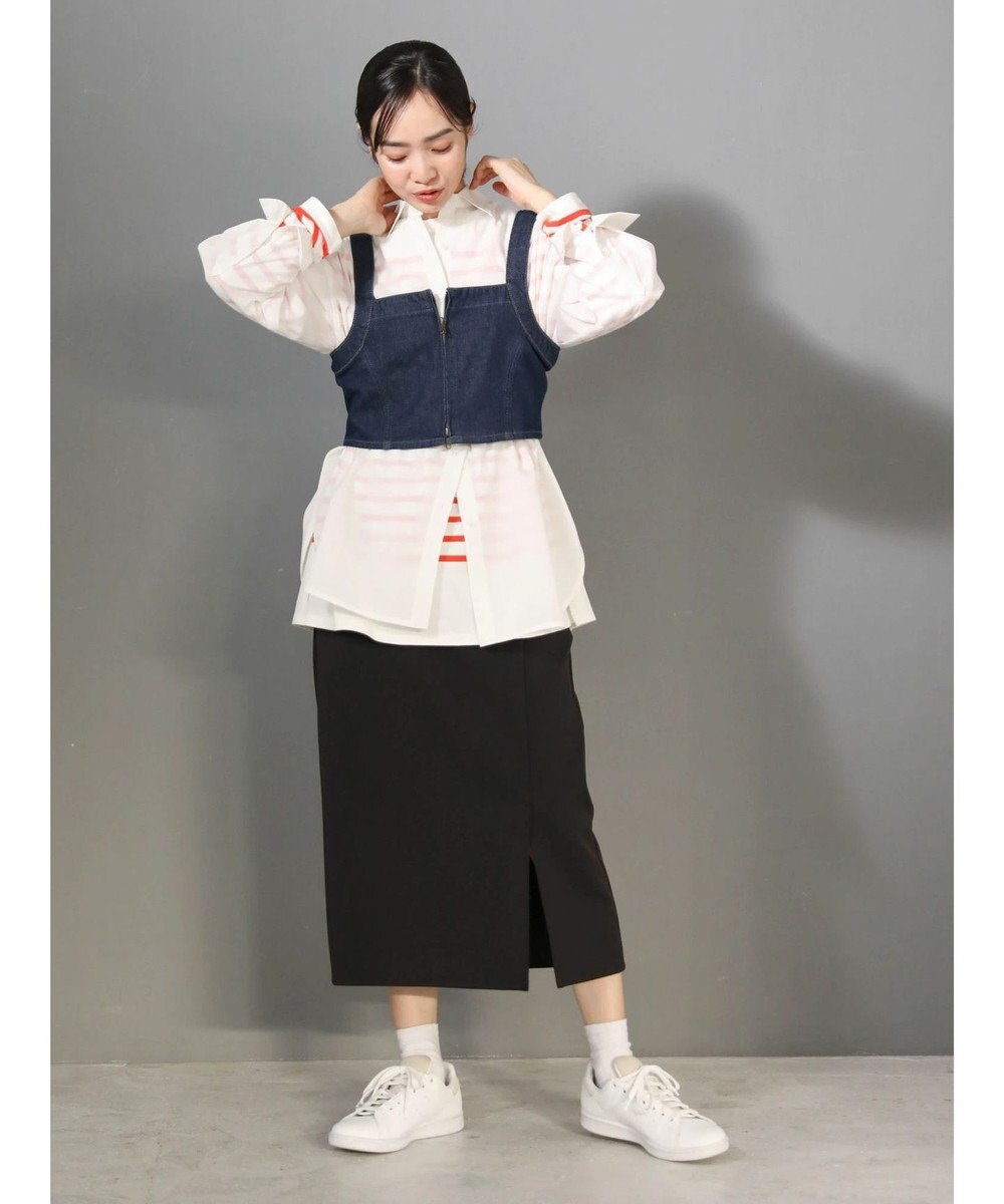 Green Parks 〈選べるきれシル〉Ｉラインロング丈スカート 