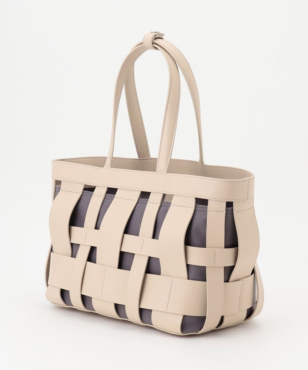 Y'SACCS 【リサイクルレザー】メッシュかごバッグ　large 