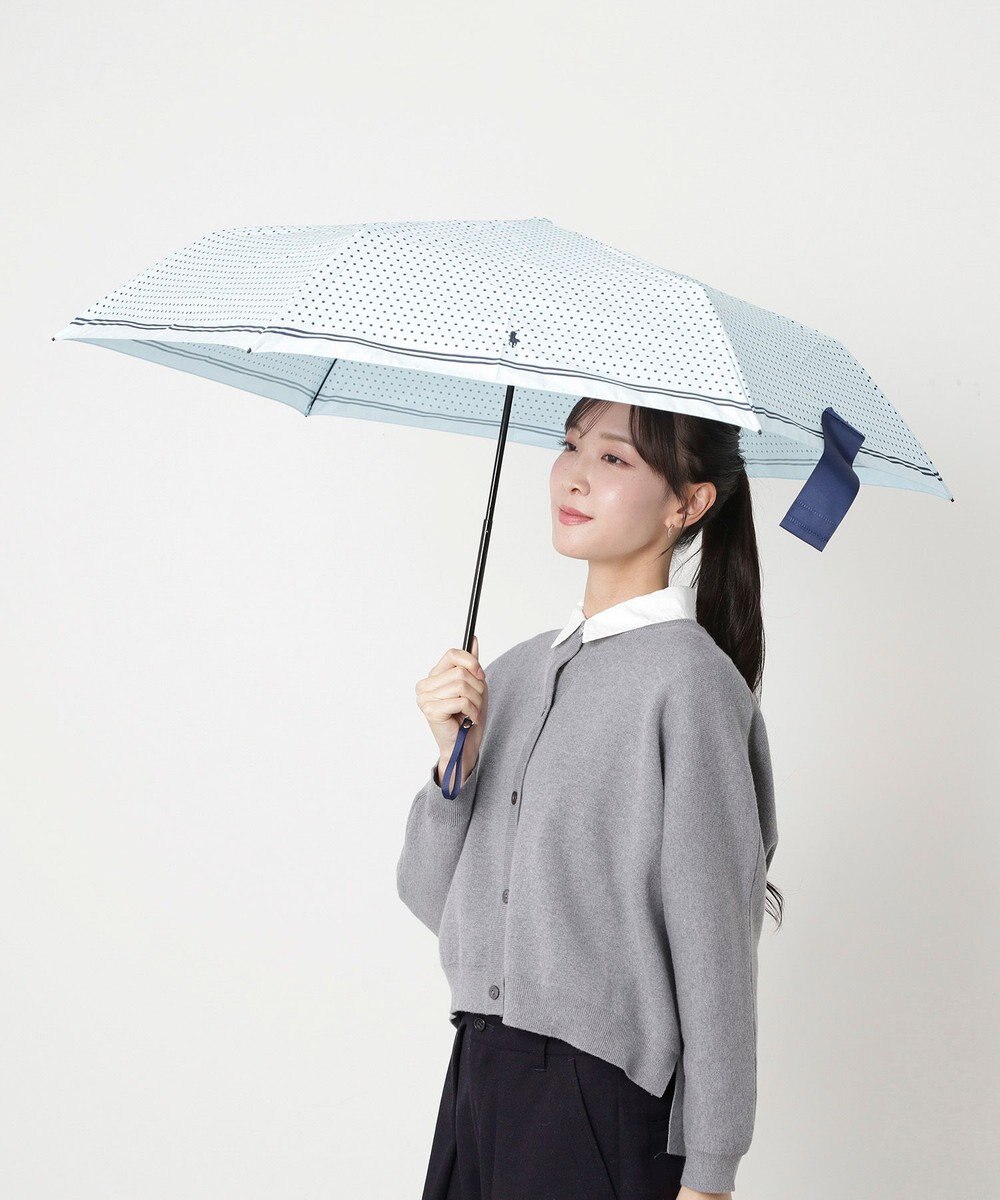 MOONBAT POLO RALPH LAUREN(ポロ ラルフローレン) ツイルドットポロポニー 雨傘 折りたたみ傘 