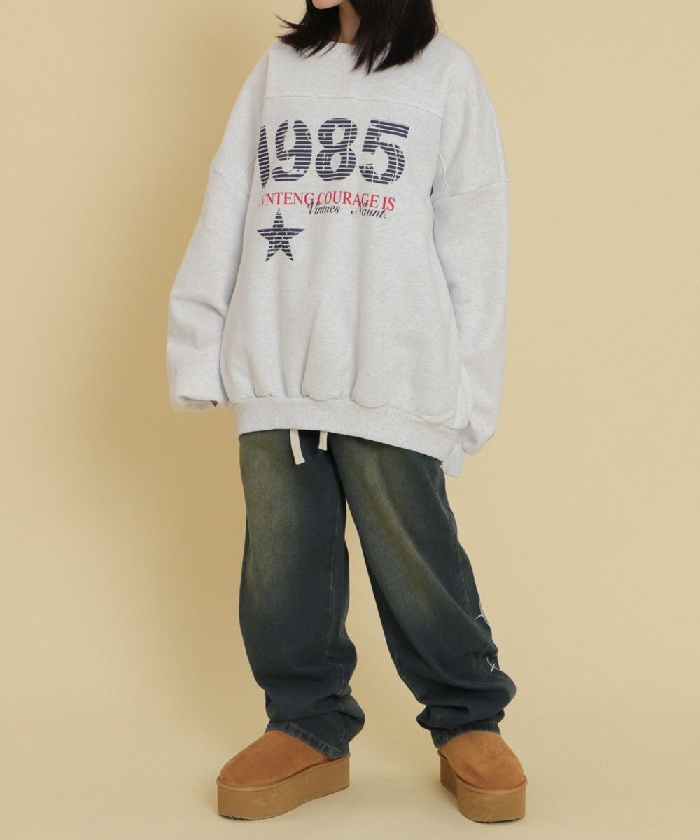 WEGO 1985ロゴビッグスウェット 