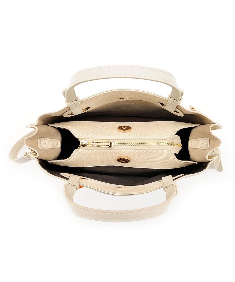 MioFIRANO カジュアルシッククロスラインハンドバッグ 2WAY チャーム付き　FIRANO フィラノ 