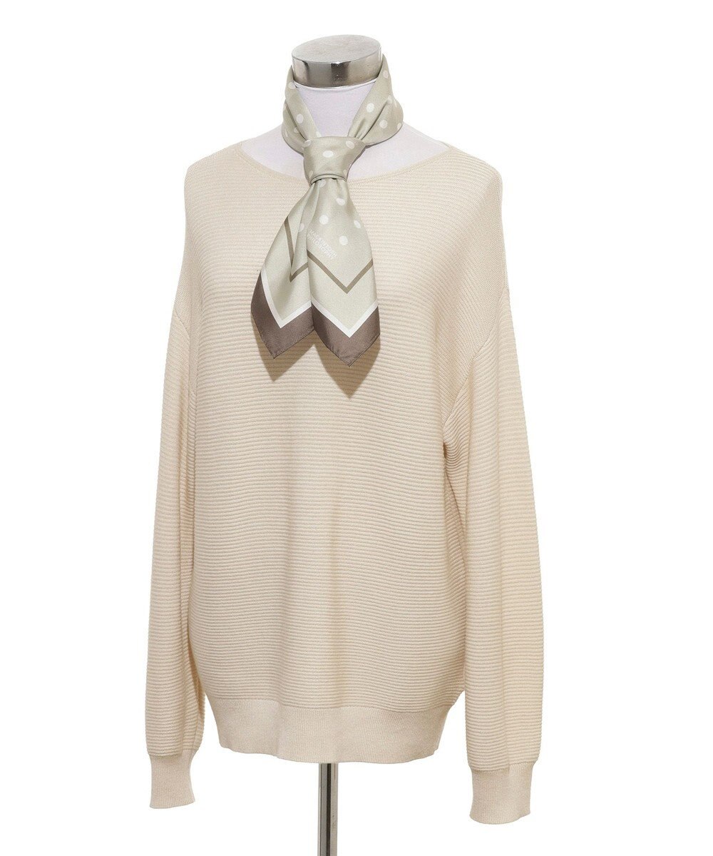 MOONBAT 【シルク100%】MACKINTOSH PHILOSOPHY(マッキントッシュ フィロソフィー）ドット シルクプリントスカーフ 日本製 68cm×68cm UV対策 