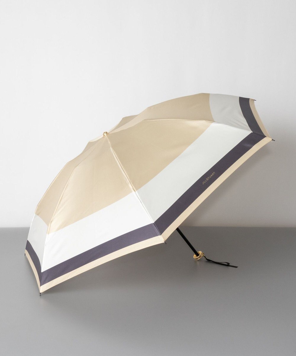AURORA JILL STUART ジル スチュアート バイカラー柄 雨傘（折り畳みミニ傘） 