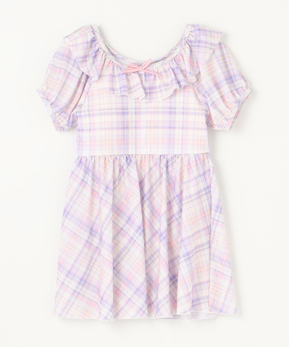 ANY KIDS チェック柄 セパレート 水着 