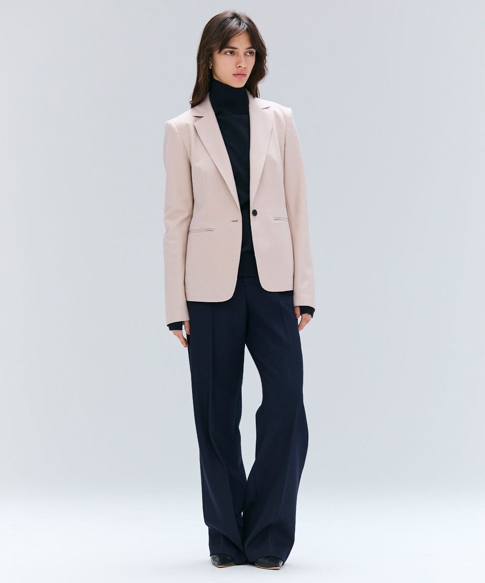 BEIGE， BUNNELL / ウールタブボタンストレートパンツ 