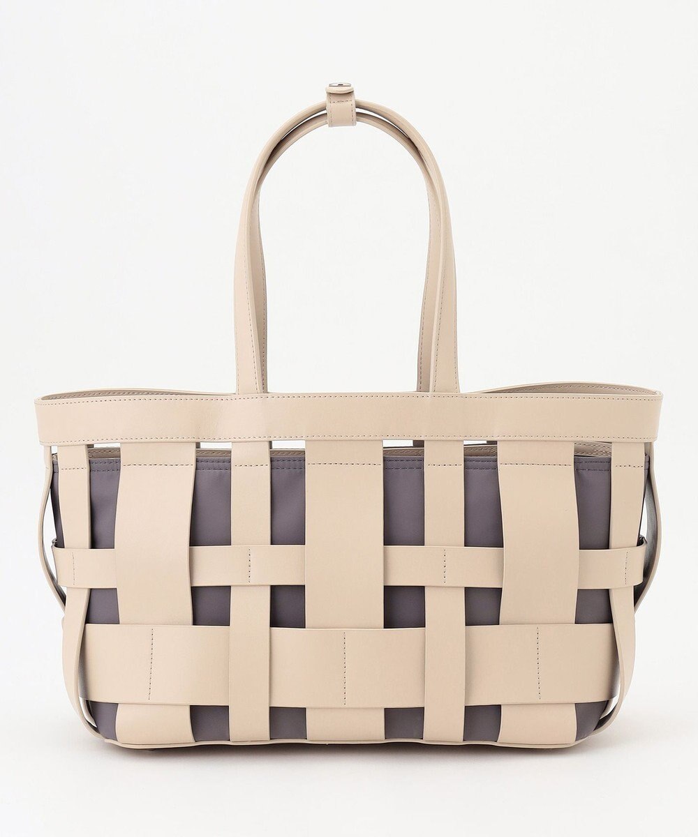 Y'SACCS 【リサイクルレザー】メッシュかごバッグ　large 