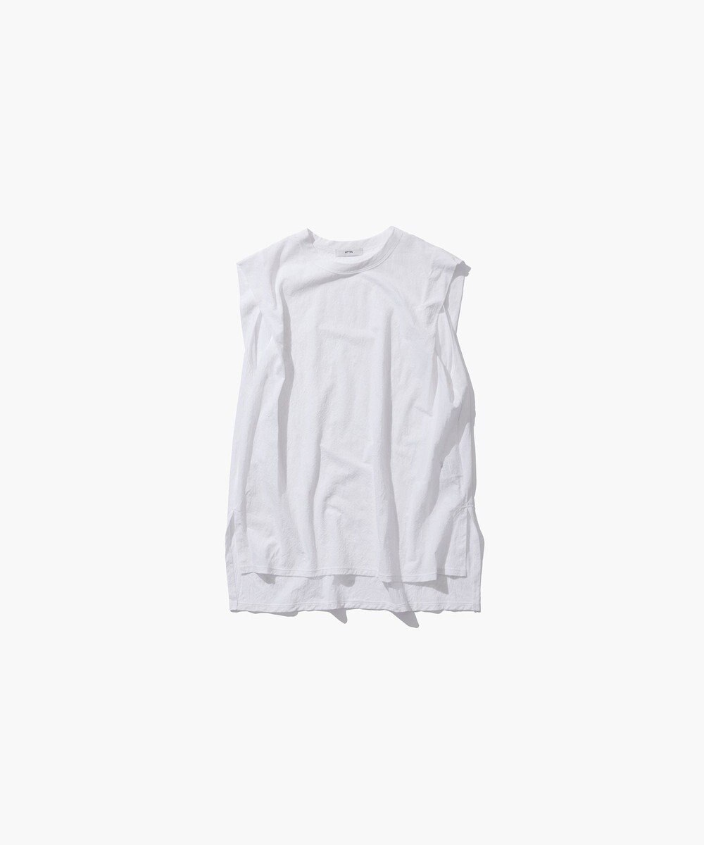 ATON SHRINK FRESCA JERSEY | スリーブレスプルオーバー 
