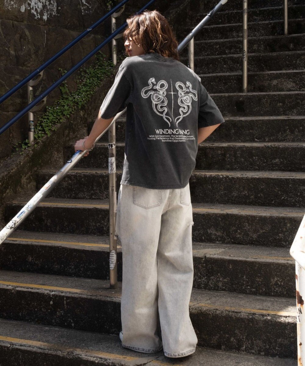 WEGO 【ユニセックス着用ITEM/MLサイズ展開】ブリーチヴィンテージグラフィックT（SS） 